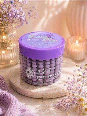 Grape Pop Poppin Face & Body Scrub Beads - Purple